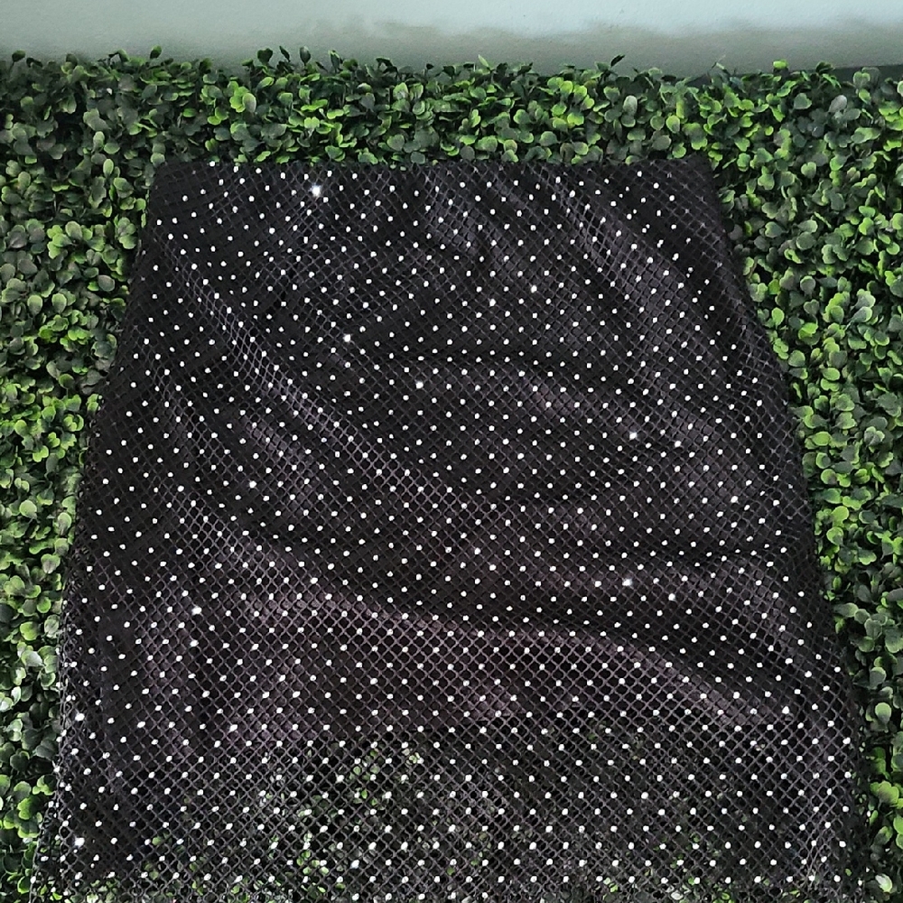 Sincerely Jules Black Sequin Mini Pencil Skirt